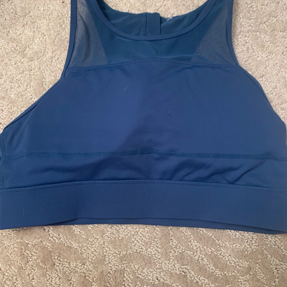 ZYIA Blue Racerback Sports Bra Moisture-Wicking